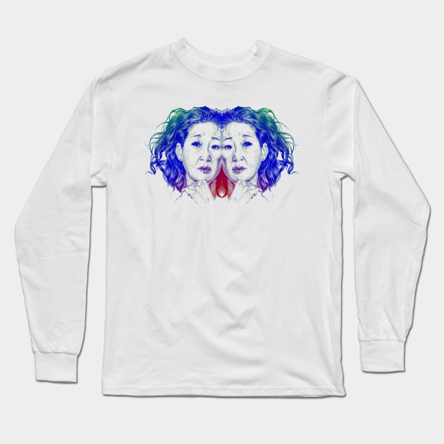 Eve Polastri Mirror (killing eve) Long Sleeve T-Shirt by CriSan